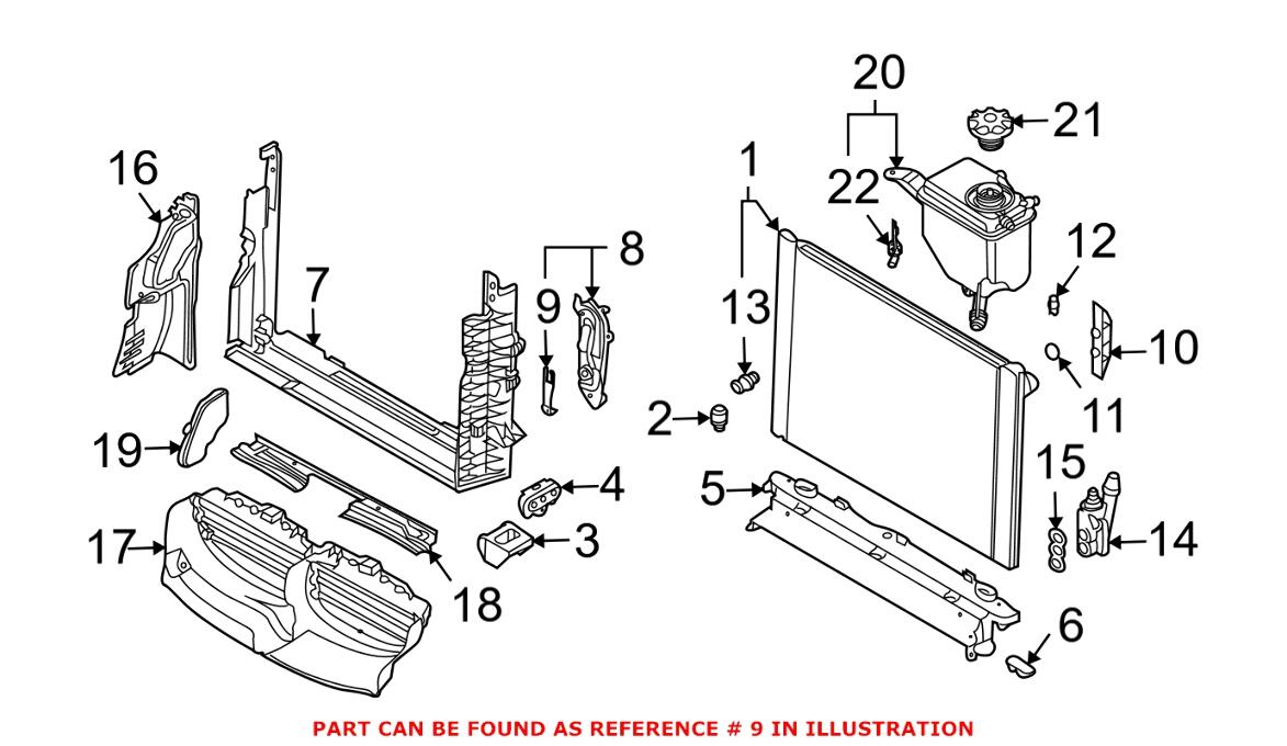 Oil Cooler Spring Clip